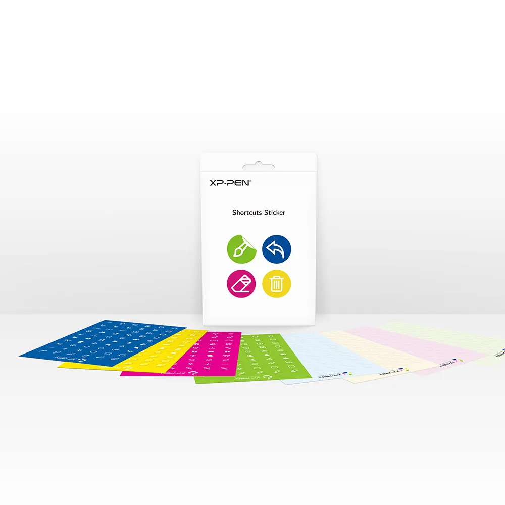 XP-PEN shortcut keys multi-function sticker(Pack of 8)