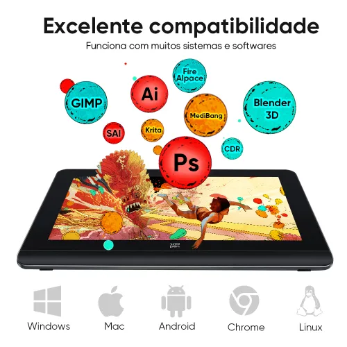 XPPEN Artist Pro 14 (Gen 2) Display Interativo | Mesa