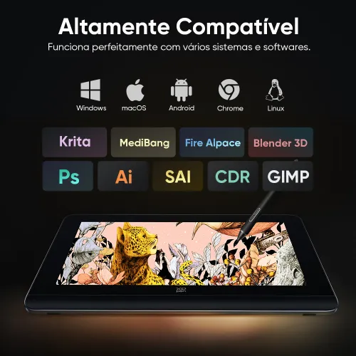 XPPen Artist Pro 16 (Gen 2) Mesa Digitalizadora | Níveis de