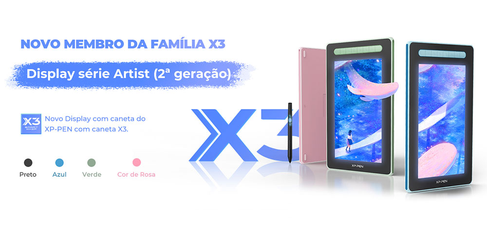 XPPen Artist 12 2nd Gen Displays Interativos