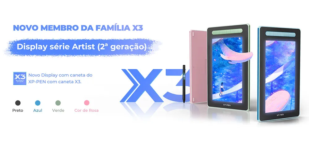 XPPen Artist 12 2nd Gen Displays Interativos