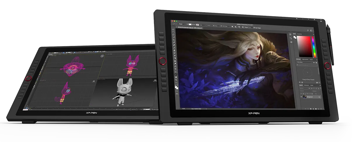 Display Interativo XPPen Artist 24 Pro 2K QHD com suporte integrado