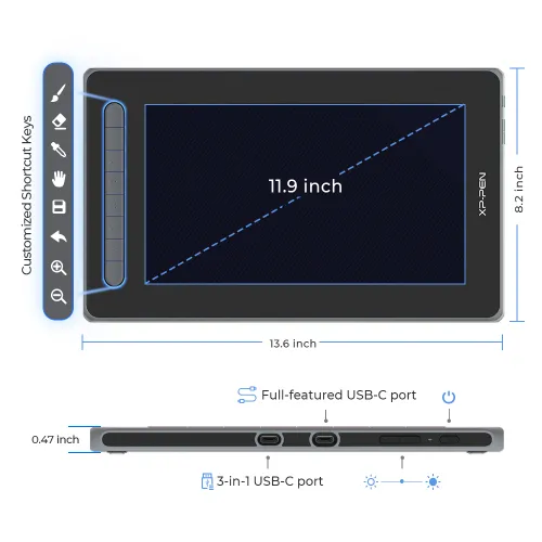 Artist 12 (2nd Gen) Pen Display Tablet | XPPen Canada
