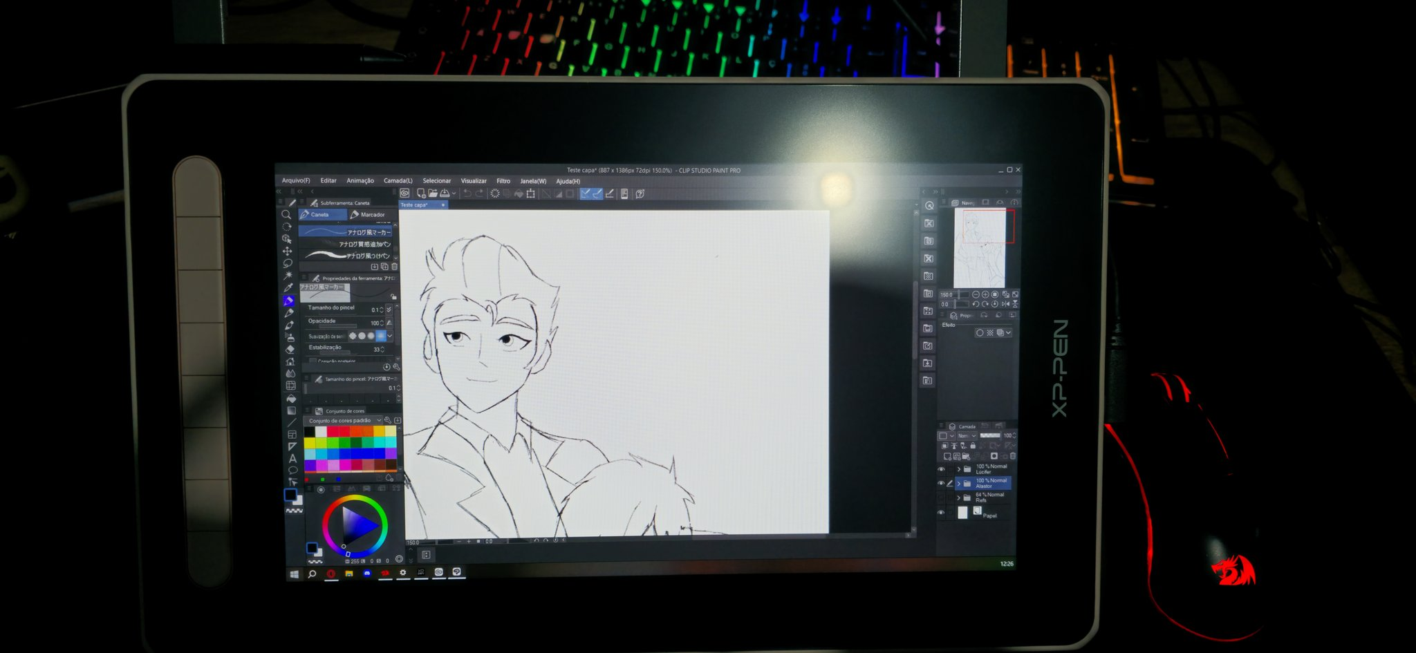 Display Interativo XPPen Artist 12 (2nd Gen) | Mesa Digitalizadora
