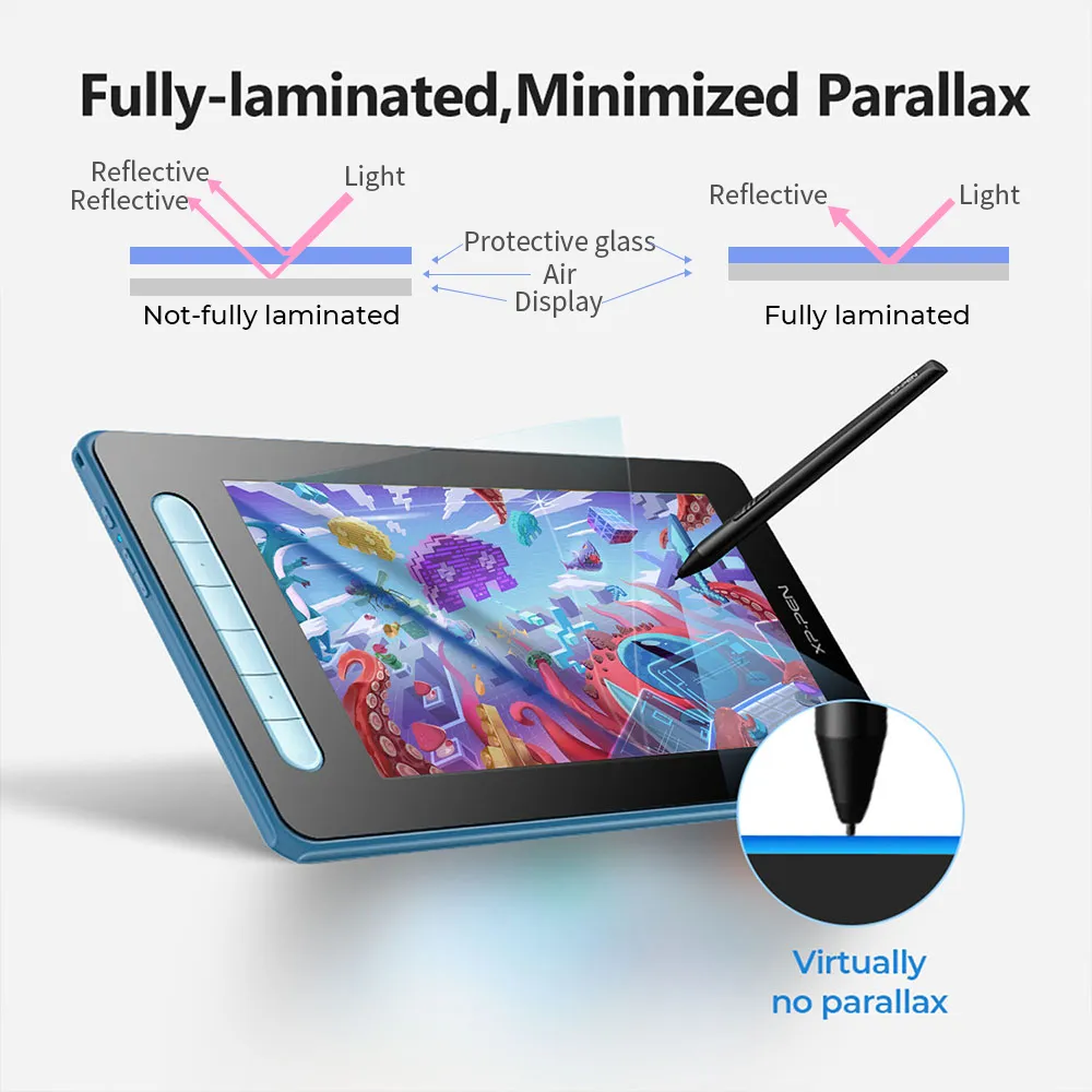 XP-PEN Artist 10 (2nd shops Gen) 10.1-inch fully-laminated screen