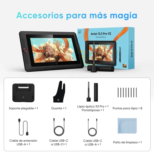 XPPen Artist 13.3 Pro V2 | Actualización de sensibilidad a