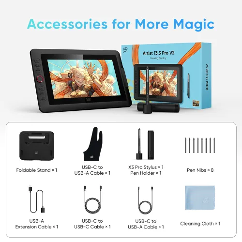 Pen Inch Xp Pen 13 Pro Drawing Tablet With Screen XP-PEN PA2