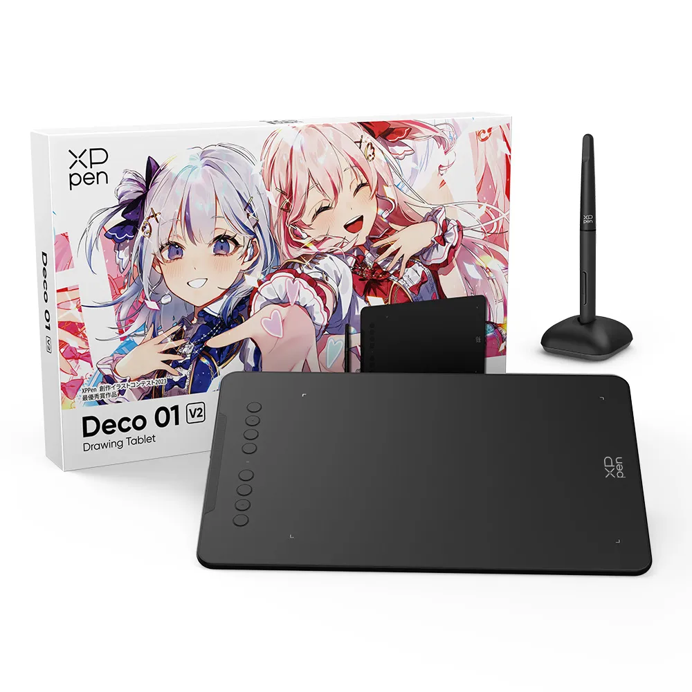 Deco 01 V2 書き味と質感が良く、筆圧調整しやすい板タブが