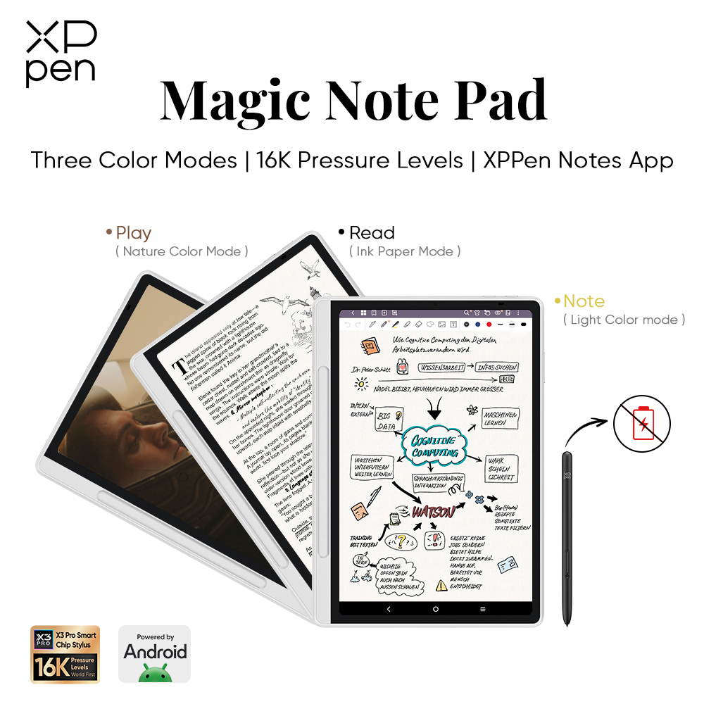 Magic Note Pad for E-book reading & note-taking | XPPen