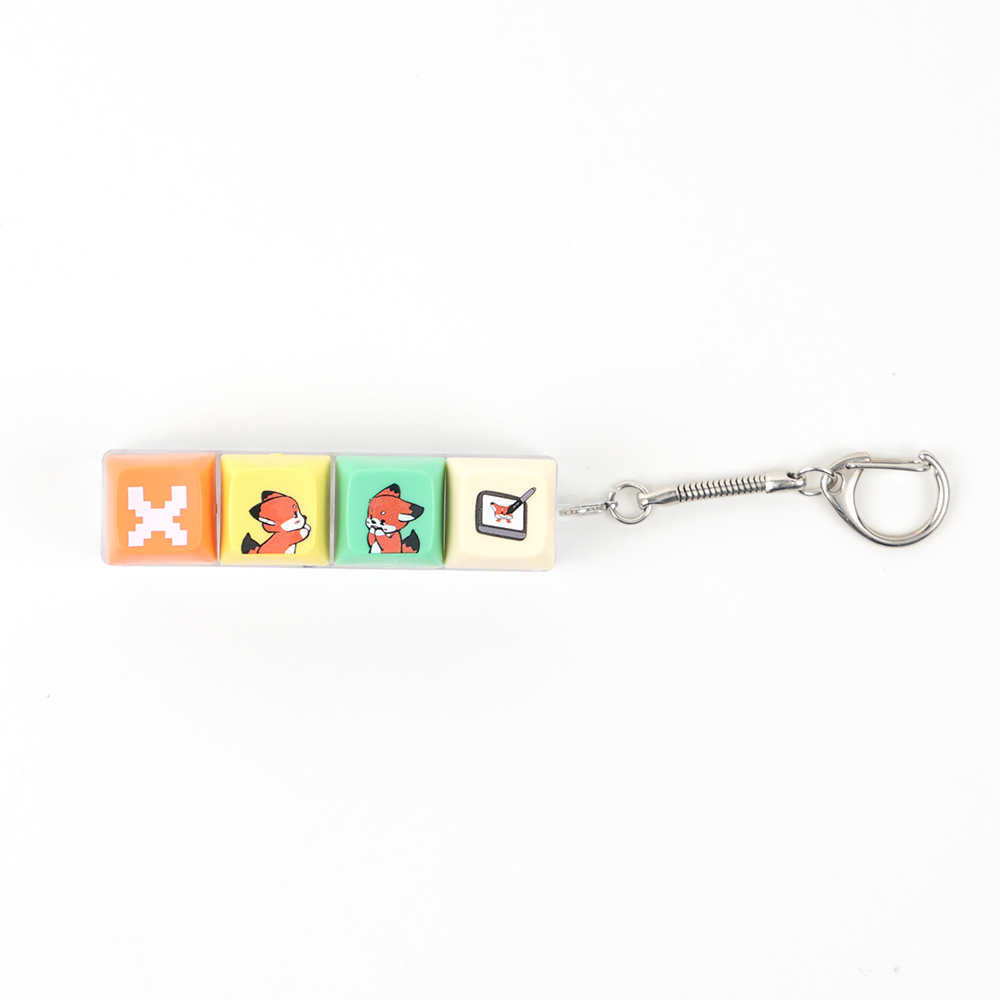 Fenix Llavero Desestresante de 4 Teclas / Keycap para Teclado