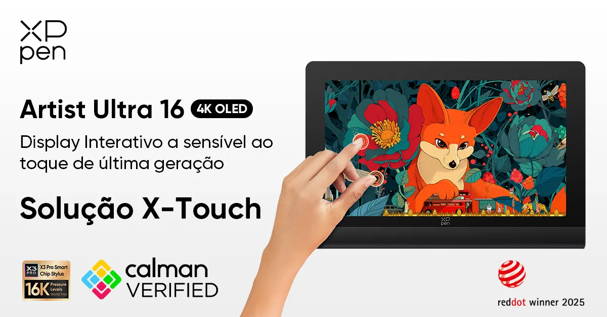 Artist Ultra 16: A escolha profissional definitiva que une tela 4K OLED de máxima fidelidade visual com navegação multitoque intuitiva.