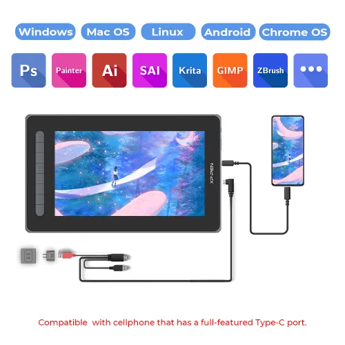 Type C to Type C Cable for Artist 10 (2nd Gen) /Artist 12 (2nd Gen
