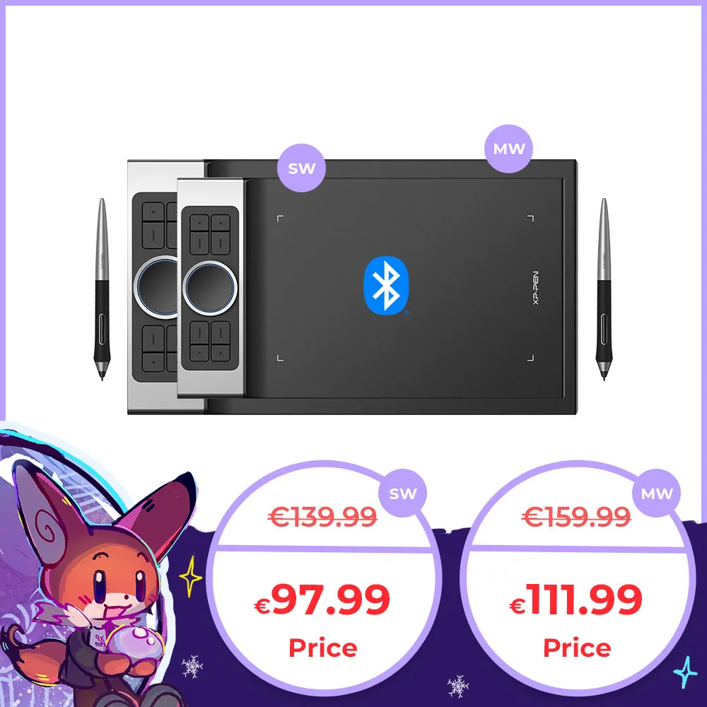 Deco Pro SW/MW Bluetooth professional graphic art tablet | XP-Pen IE ...