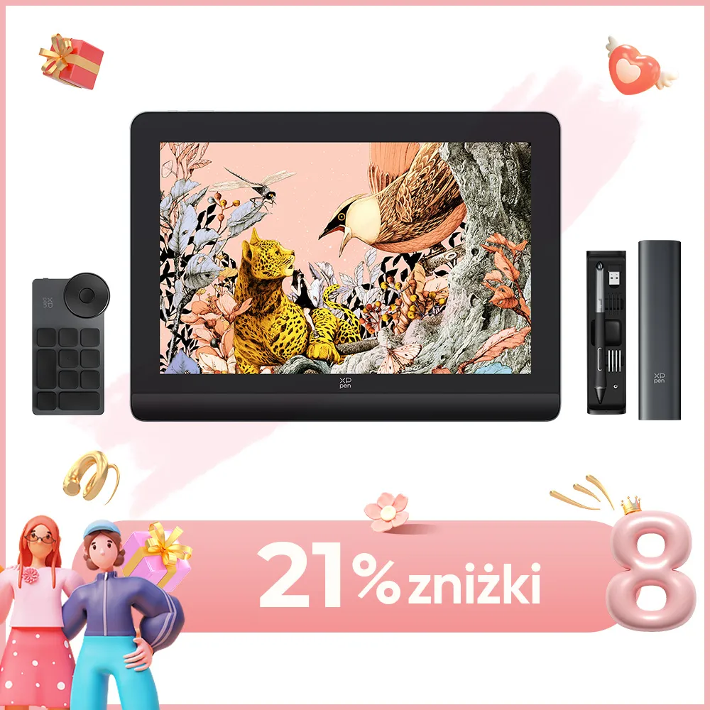 Artist Pro 16 (drugiej generacji)16 tysięcy poziomów nacisku pióra ...