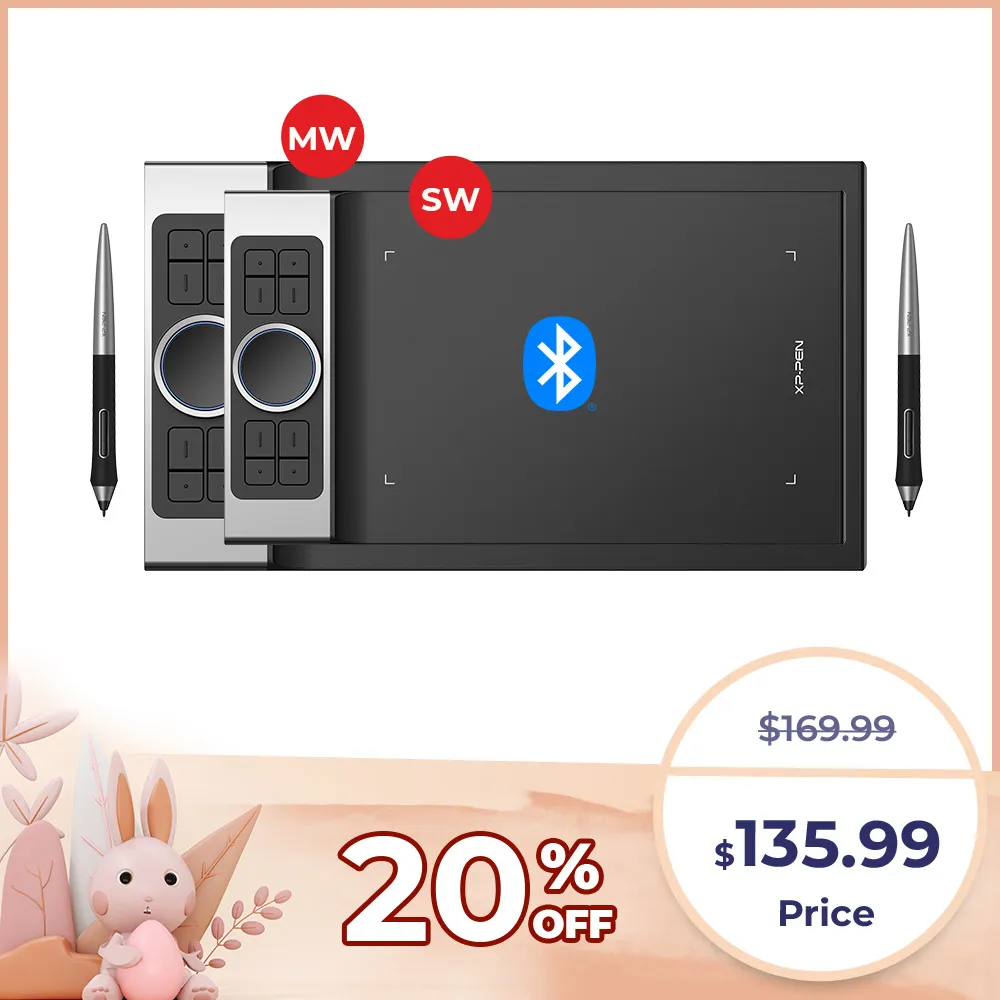 Deco Pro SW/MW Bluetooth wireless Drawing Tablet | XP-Pen Australia ...