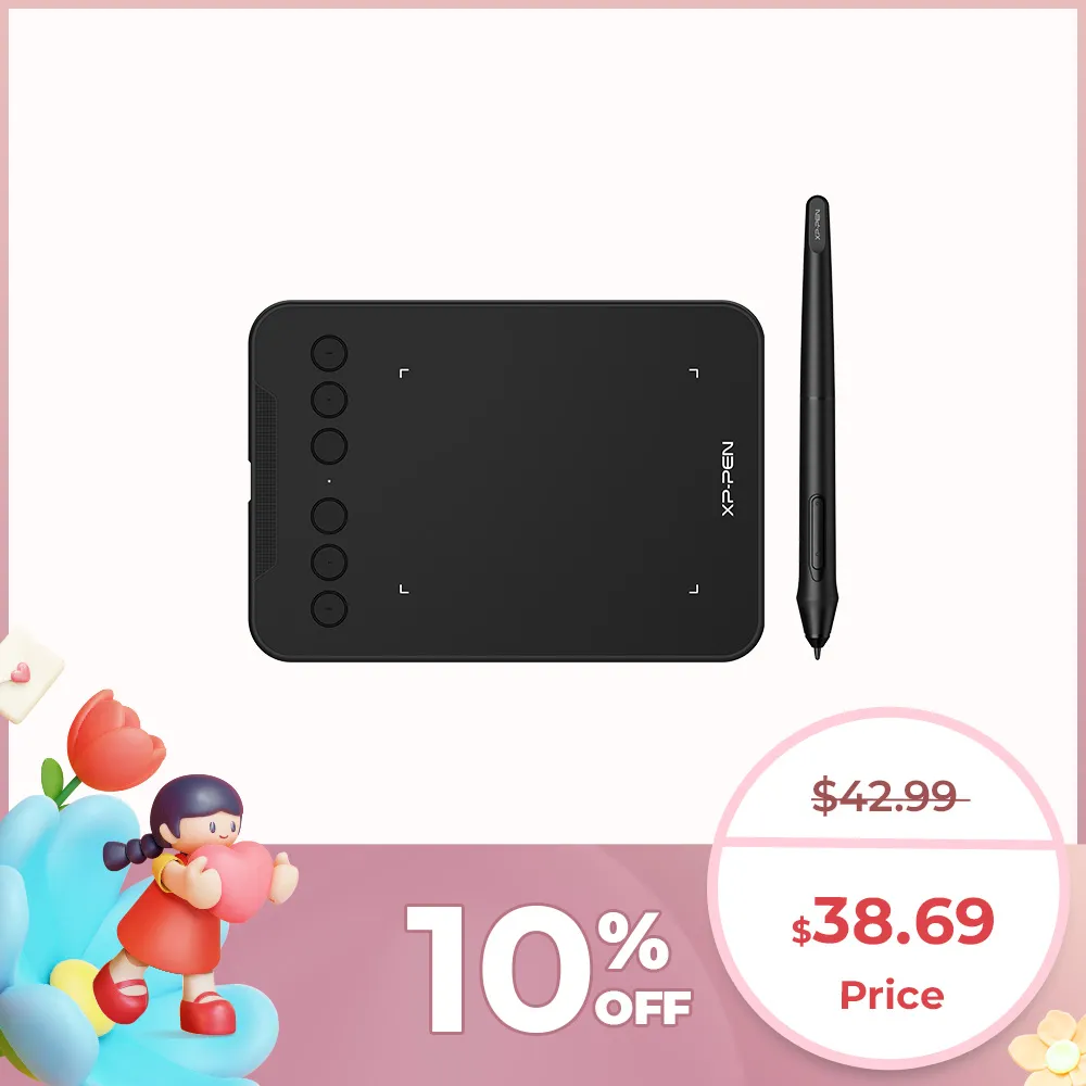 Deco Mini 4 Small Drawing Tablet for Kids & Beginners XPPen Canada