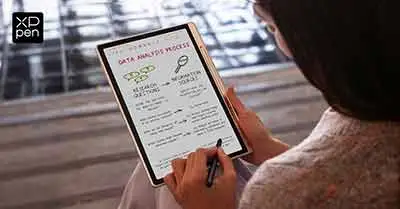 XPPen Magic Note Pad - tableta digital 3 en 1 con pantalla X-Paper de 10.95 pulgadas y lápiz de 16,384 niveles de presión