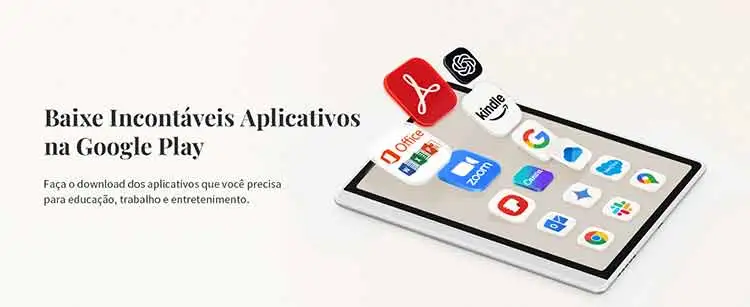 "Interface Android 14 no XPPen Magic Note Pad mostrando modo multitarefa com PDF e app de notas simultâneos