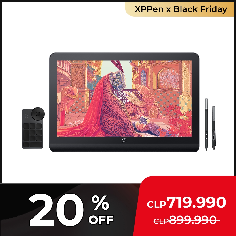 XPPen Artist Pro 19 (Gen 2) Tablet de Dibujo con Pantalla 4K con