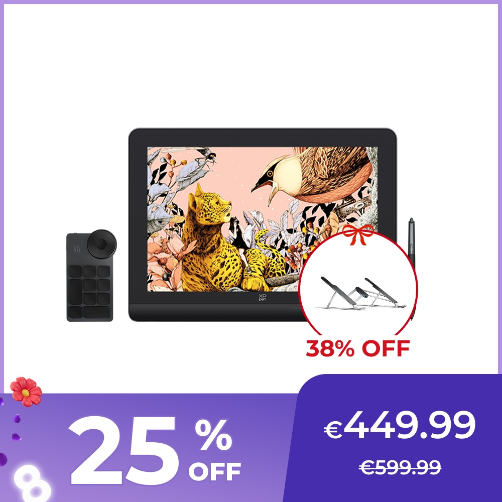 Artist Pro 16 (Gen 2) Drawing Display: 16K Pressure Levels - XPPen