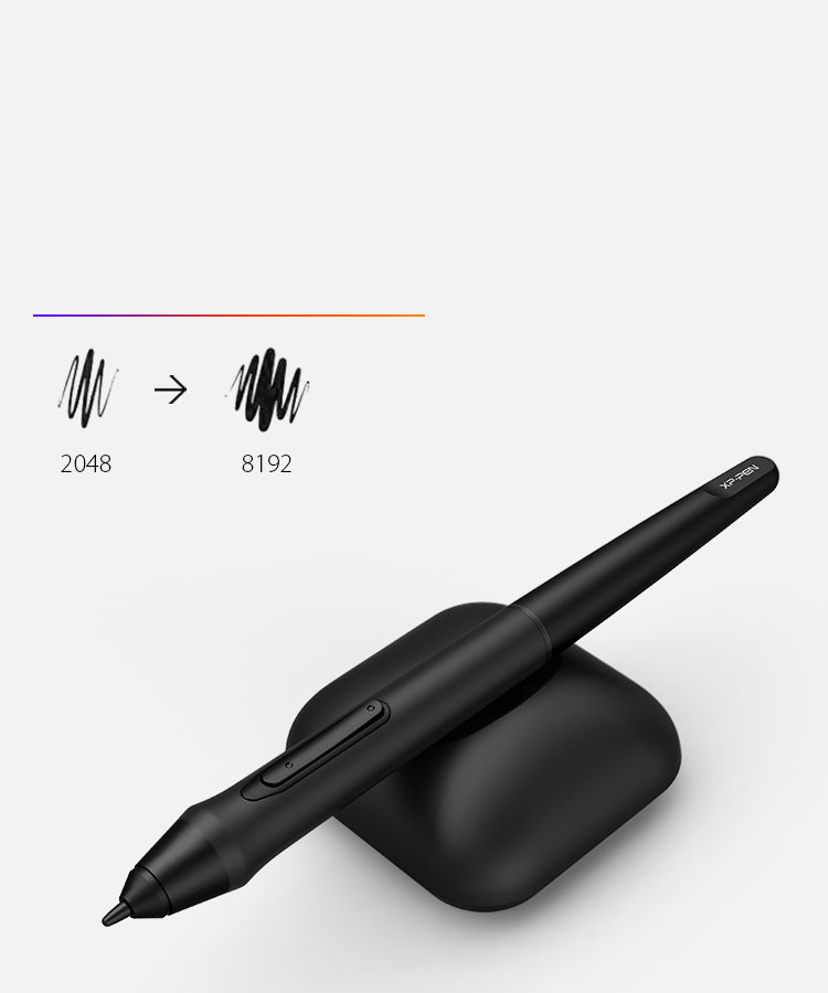 XP-Pen Artist 15.6 graphisme tablette avec 8192 niveaux de sensibilité à la pression