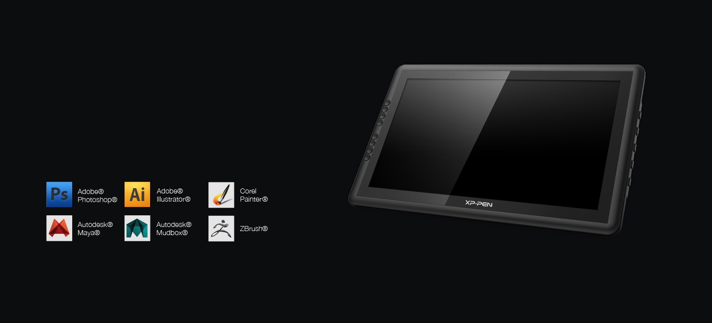 XP-PEN Artist 16 Pro Grafiktablett mit Display:Kompatibilität