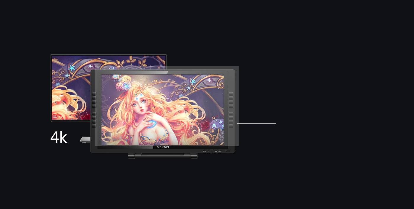 XP-PEN Artist 22E Pro Grafiktablett mit Display-4K