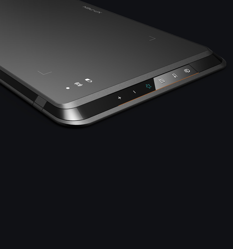XP-Pen Star 05 Tableta Contiene 6 teclas táctiles personalizadas de acceso rápido