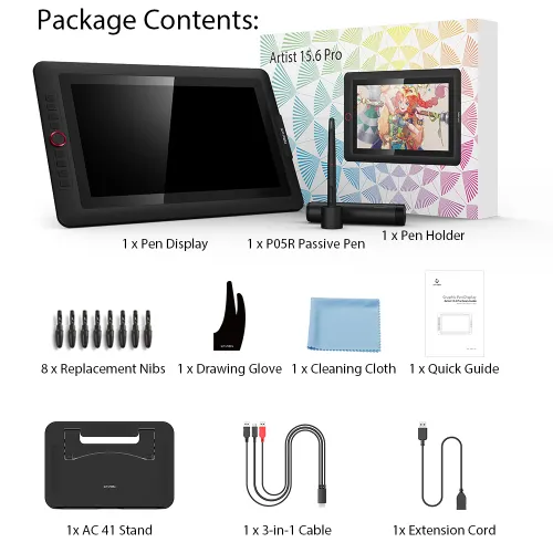 Artist 15.6 Pro professional drawing tablet with screen | XP