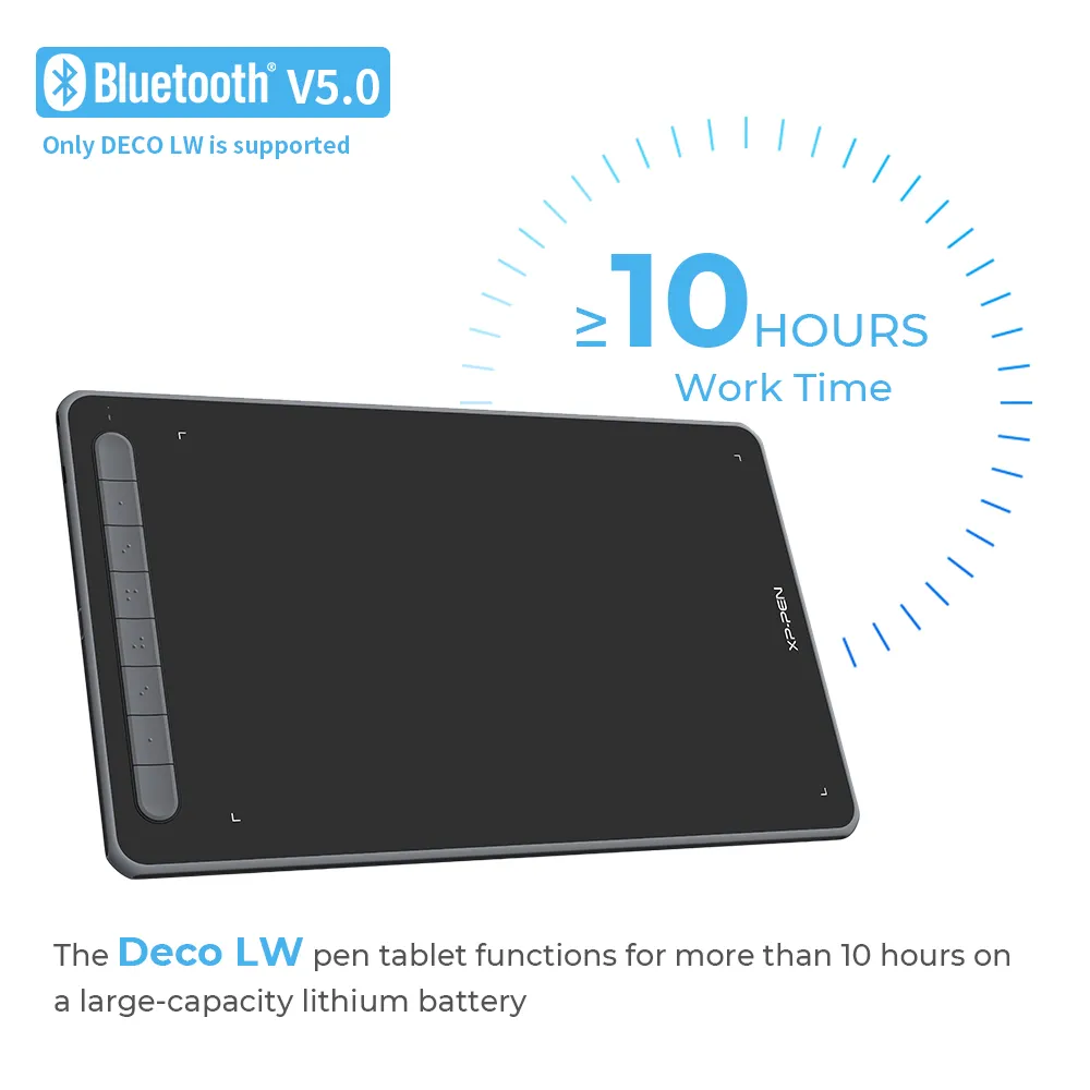Deco LW Bluetooth drawing tablet for illustrators | XP-Pen UK official store