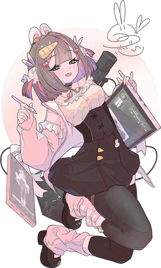 イラスト作者・兎見のり恋のキャラクターイラスト。