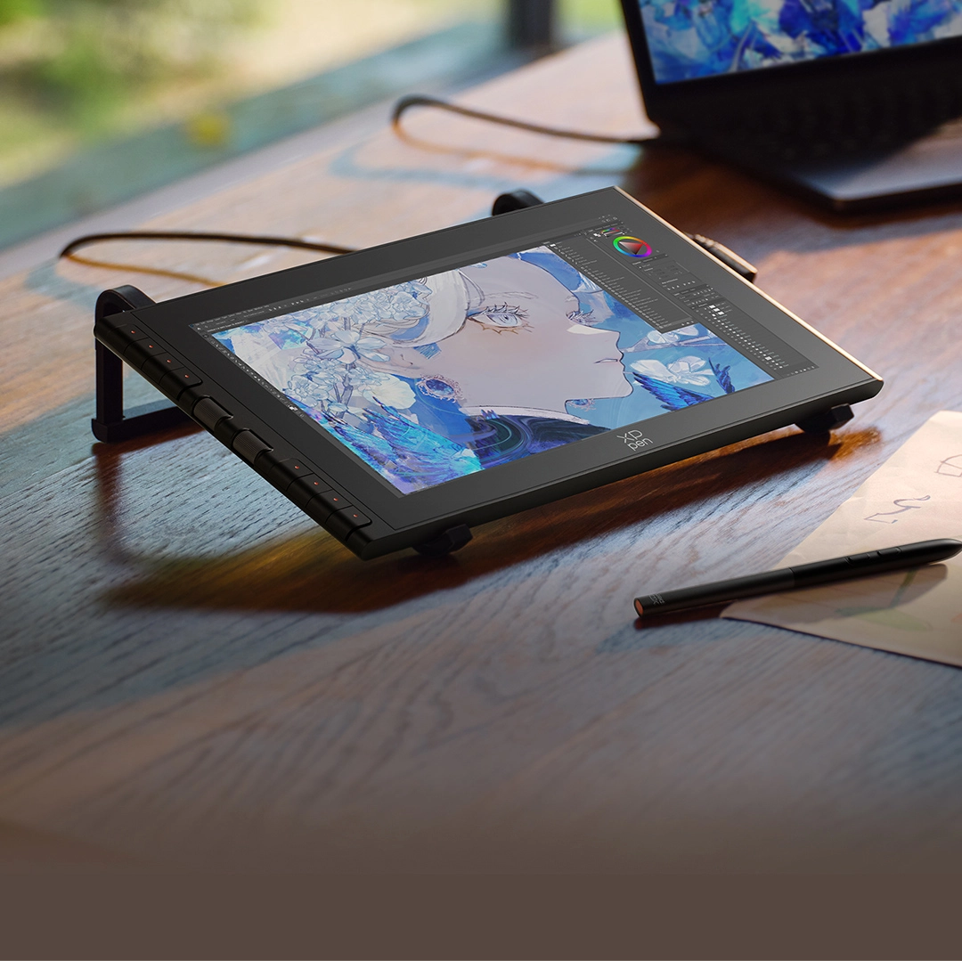 安定した使用を実現するスタンドへの設置風景(Artist 12 サード)