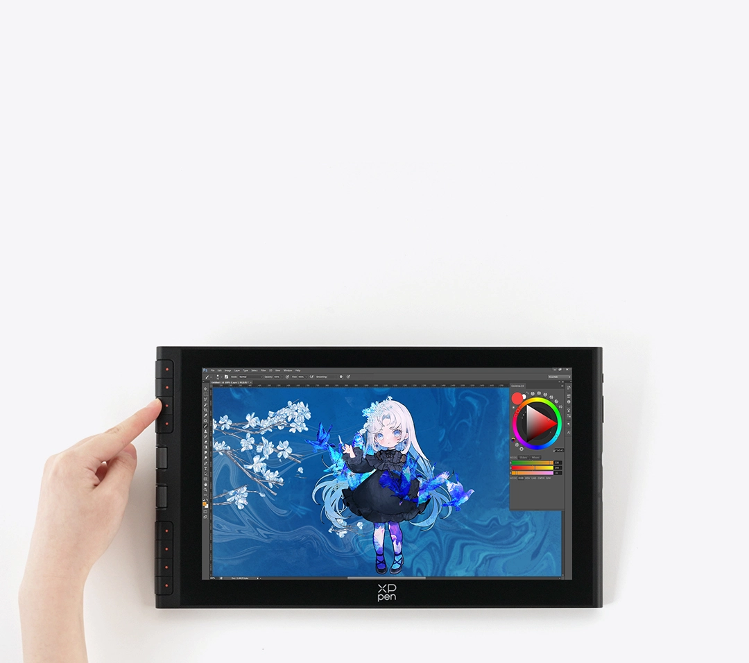 ワークフロー効率化のためのカスタマイズショートカットキー8個搭載 (側面のExpress Key)