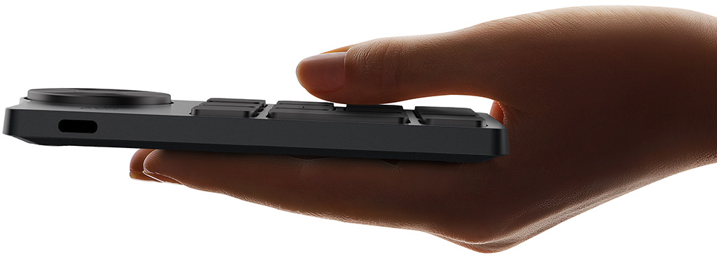 Compact size for one-handed control.